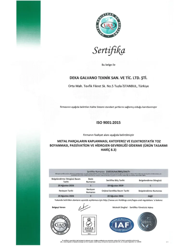 iso 9001 tur